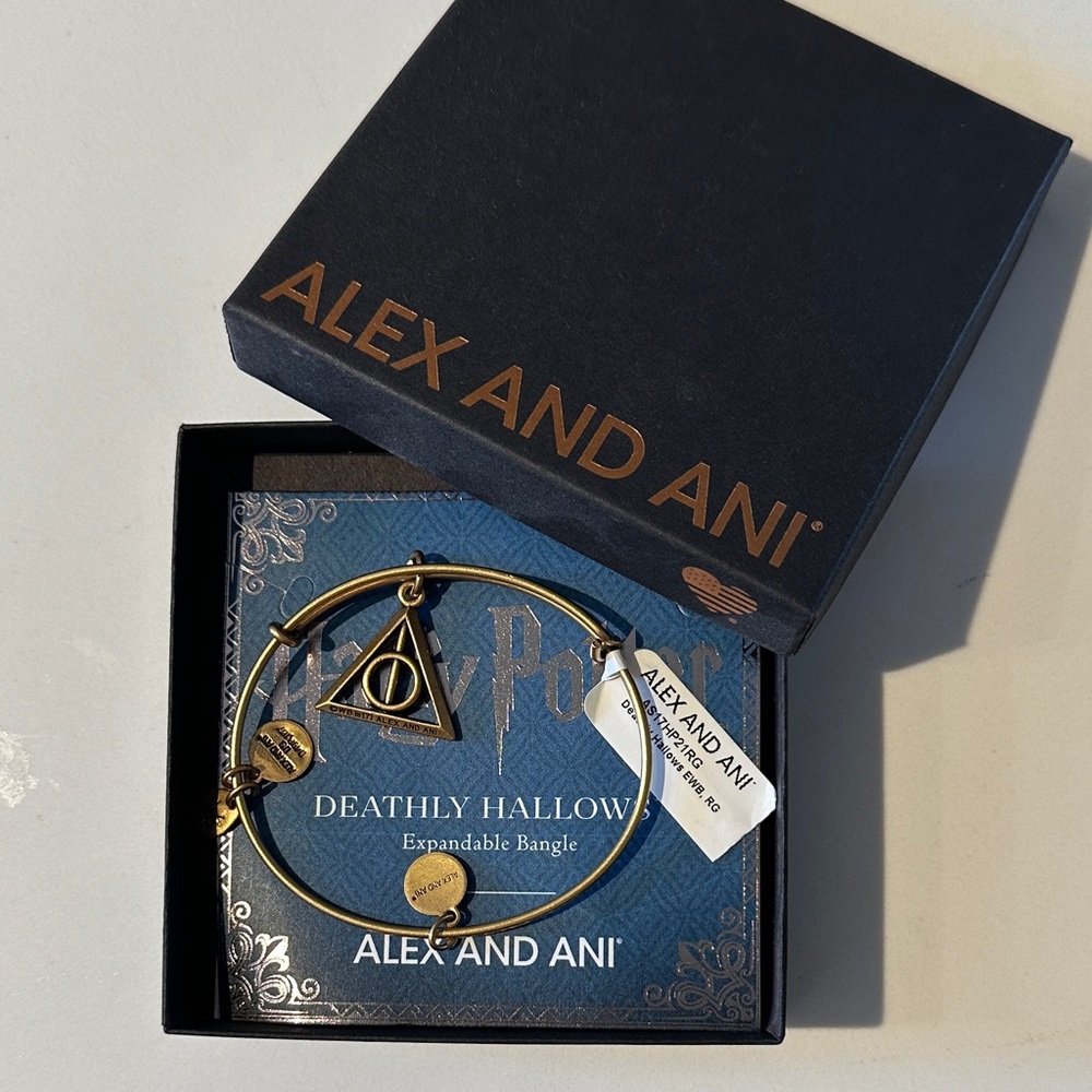 Alex and Ani Gold Deathly Hallows Bracelet